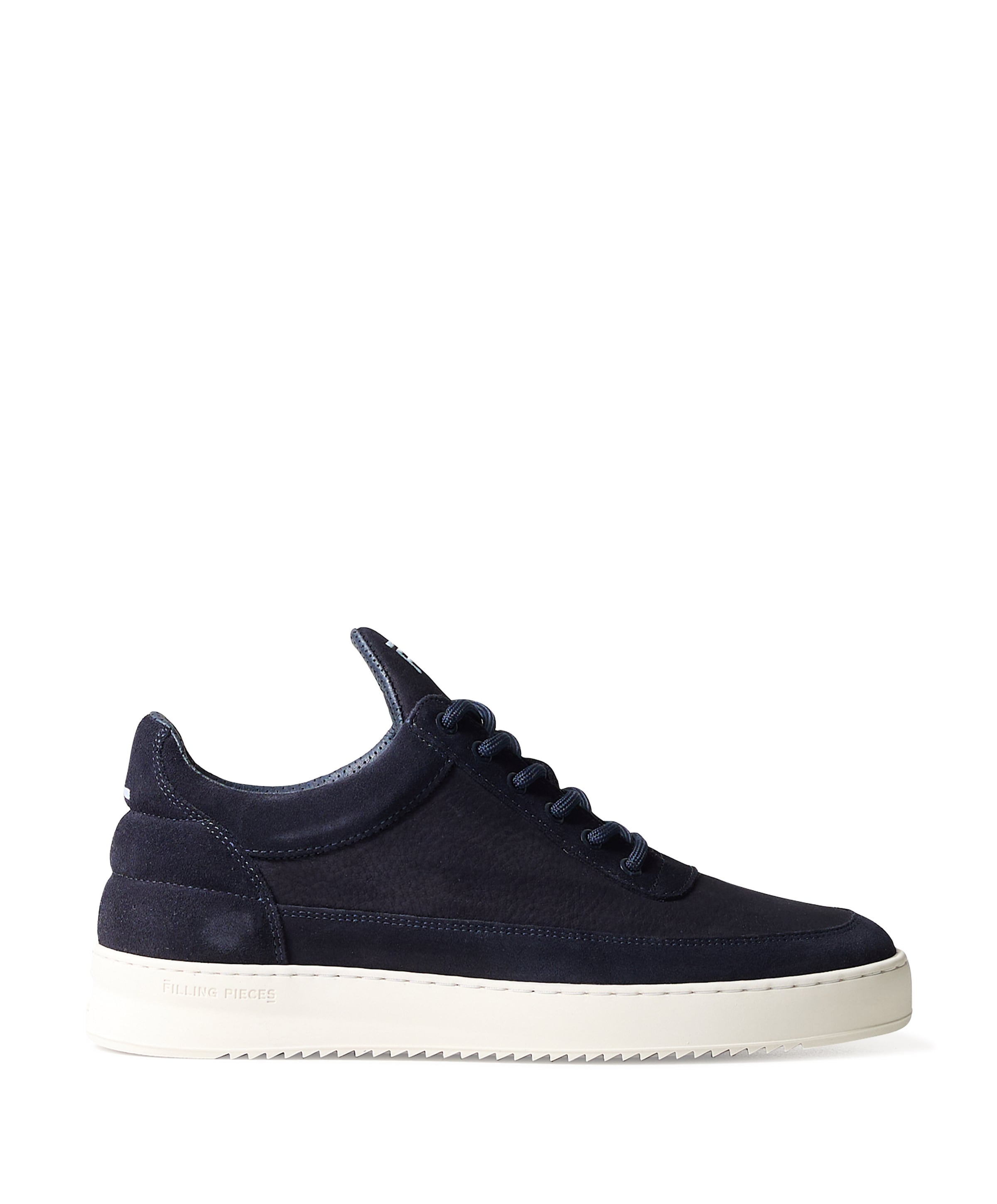 Filling Pieces Low Top Suede Grain heren sneakers blauw