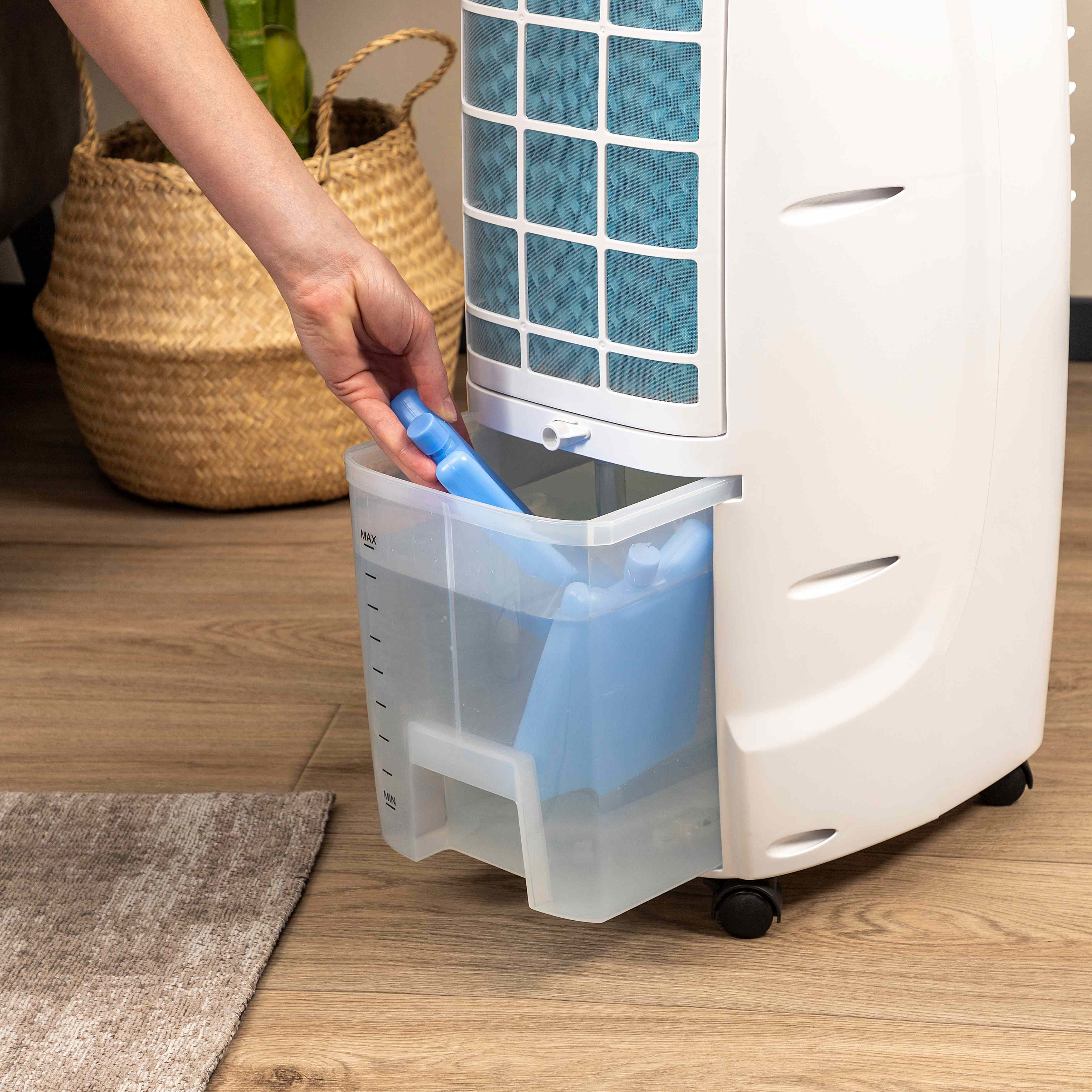 (9L) Luft Kühler Klimaanlage Raum Befeuchter Turm Ventilator mit Wasserkühlung (AT-5465) - Weiss