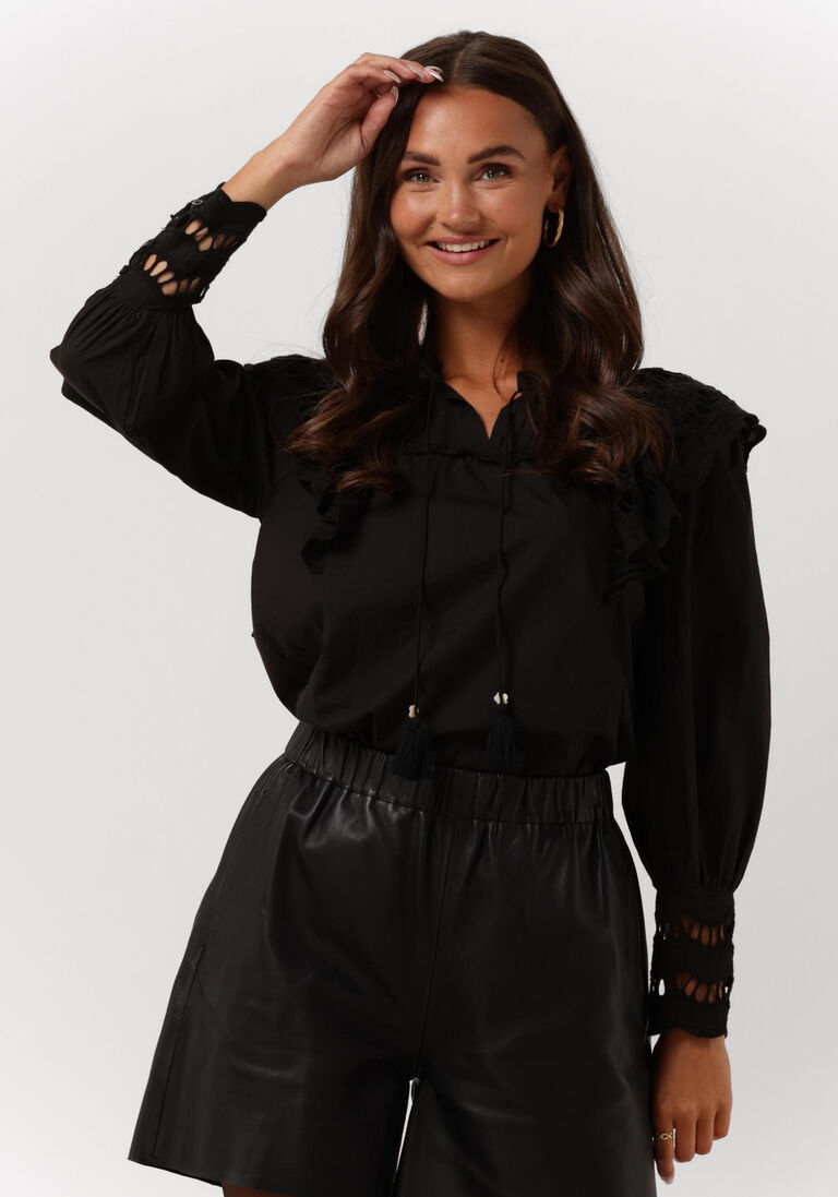 MOLIIN zwarte moliin blouse paisley