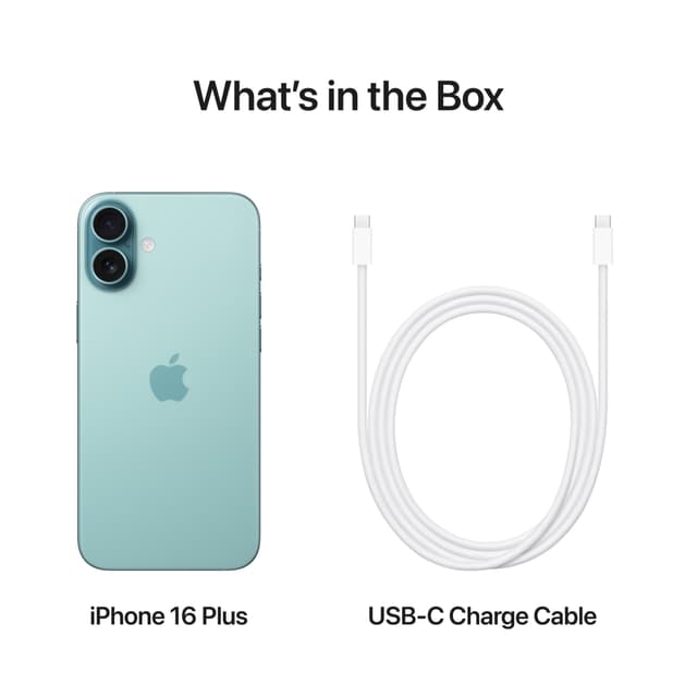 iPhone 16 Plus – 5G smartphone 128GB (blågrøn)