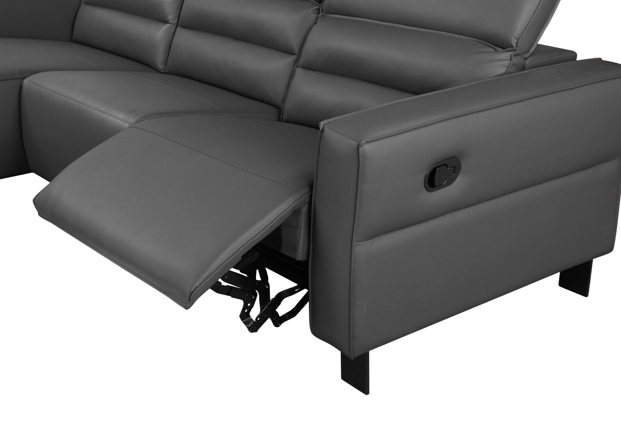 Home affaire Ecksofa »Carpari, L-Form, 263 cm, manuelle o. elektrische Relaxfunktion,« USB A/C und Kopfteilverstellung
