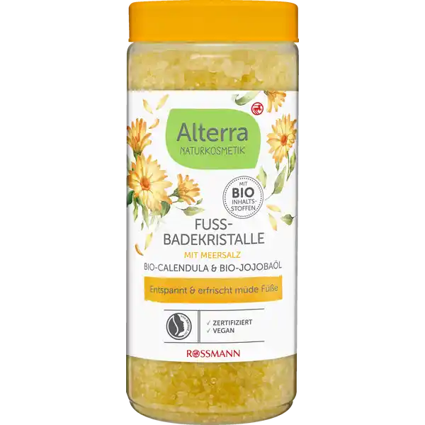 Fussbadekristalle Bio-Calendula & Bio-Jojobaöl
