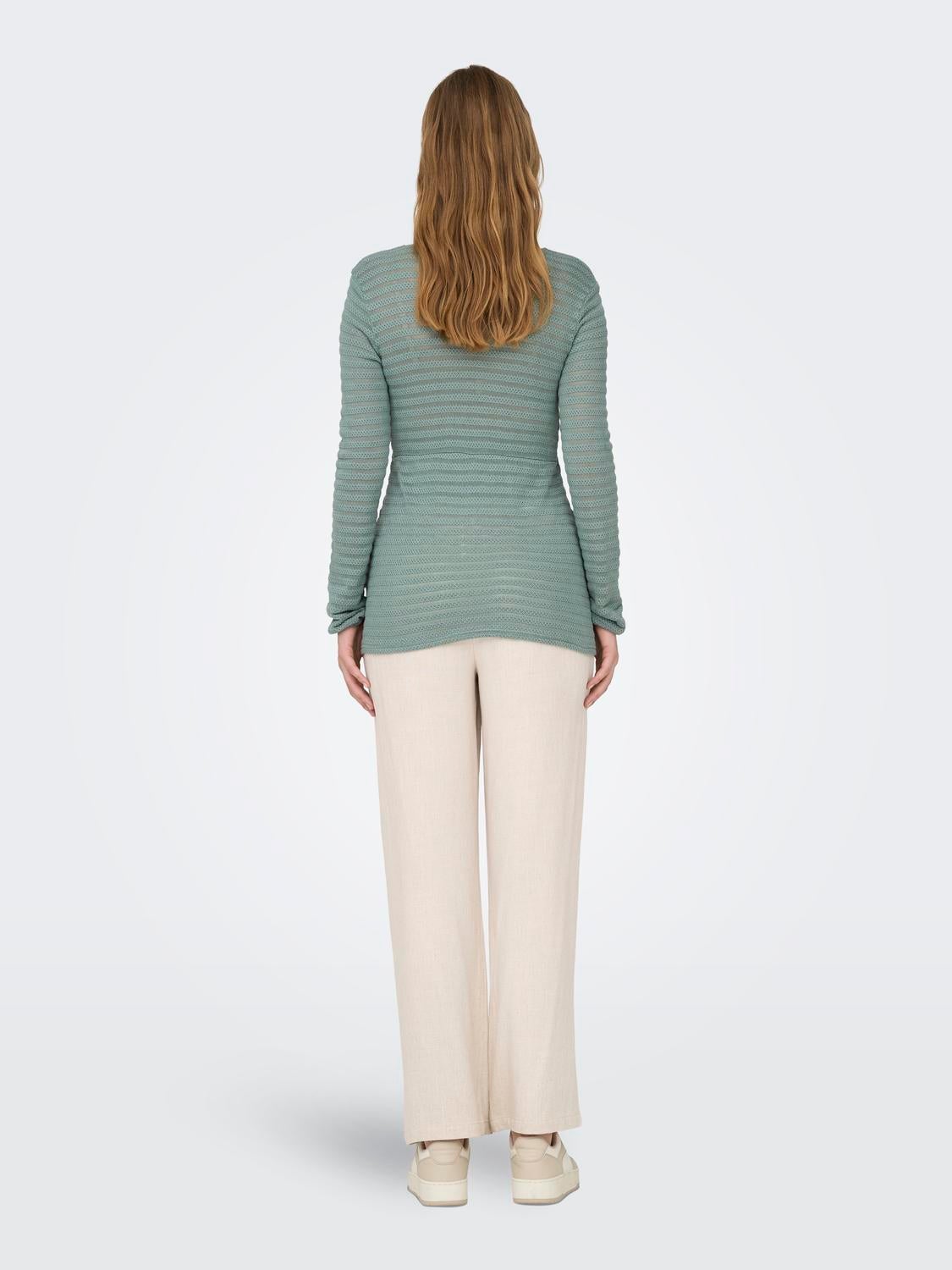OLMELICIA Top Chinois Green