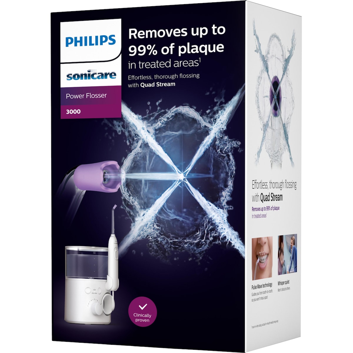 Philips Sonicare Power Floss 3000 series vannflosser HX3711/20 (hvit)