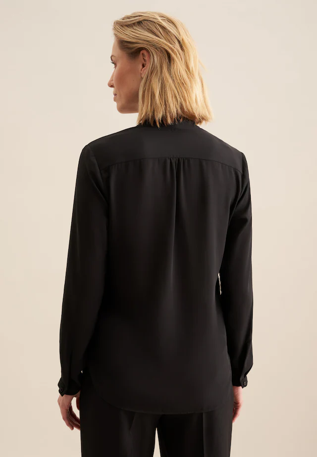 seidensticker Wickelbluse »Schwarze Rose«, 1/1 V-Neck Uni