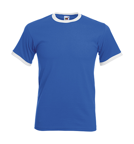 Fruit of the Loom 61-168-0 - T-shirt Contrasté en Coton Belcoro