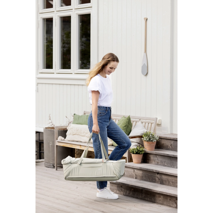 Voksi® Carry Me Fußsack MistyGreen Cream