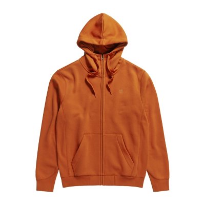 Sweatshirt zippé à capuche homme Premium Core MARRON G-STAR