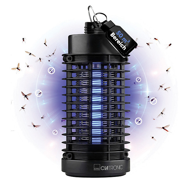 CLATRONIC Lampe anti-insectes ISL 3823, noir