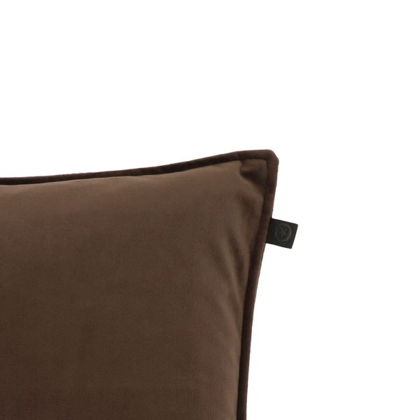 Overseas Middlestitch Kussen- 45 x 45 cm – Velours – Beige