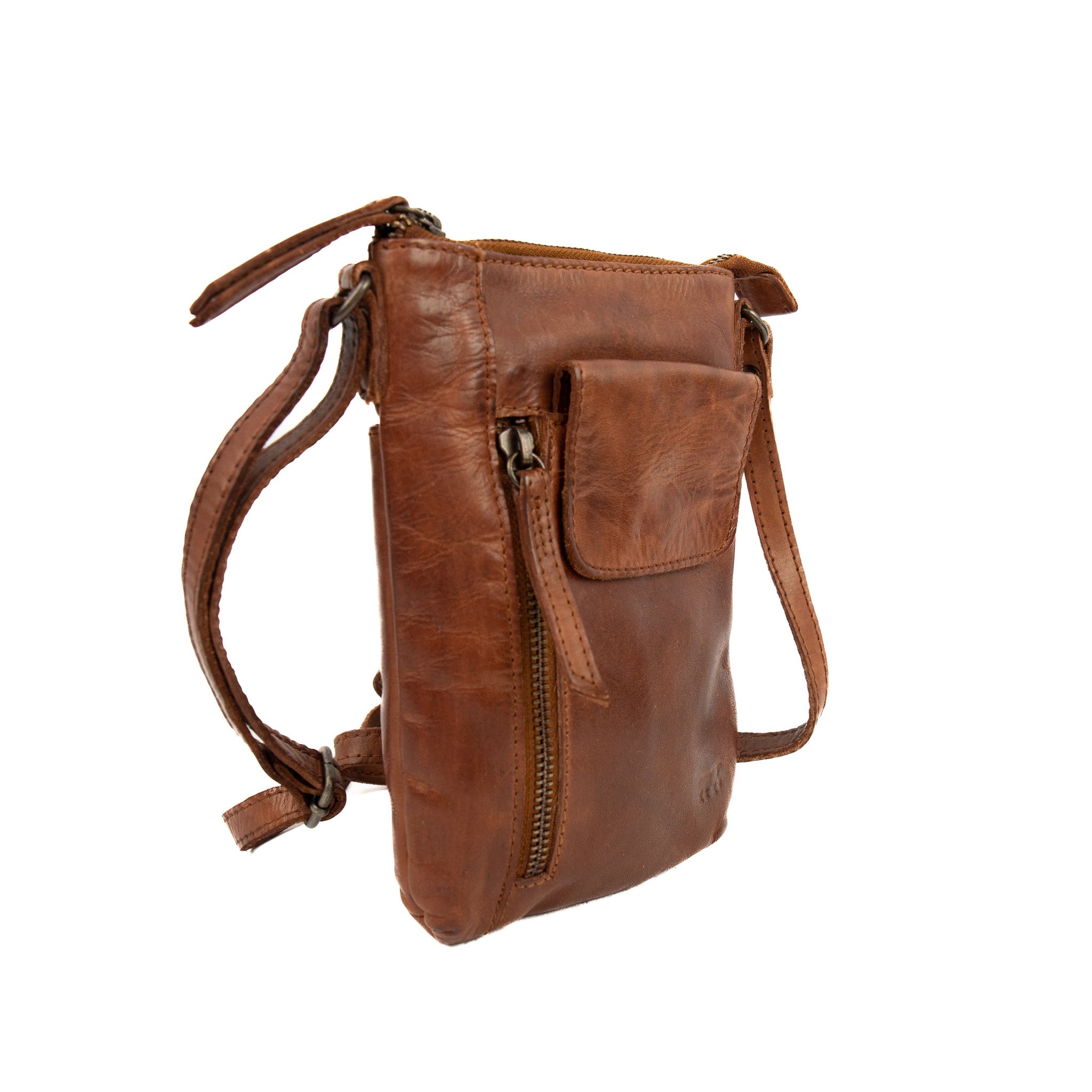 Schoudertasje 'Senna' cognac - CL 42240 Cognac