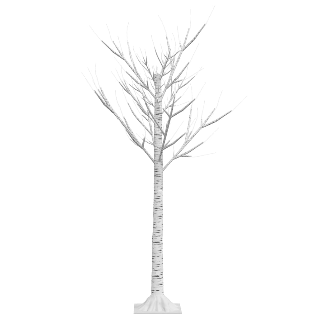 Sapin de noël 120 led blanc chaud saule 1,2 m int/ext