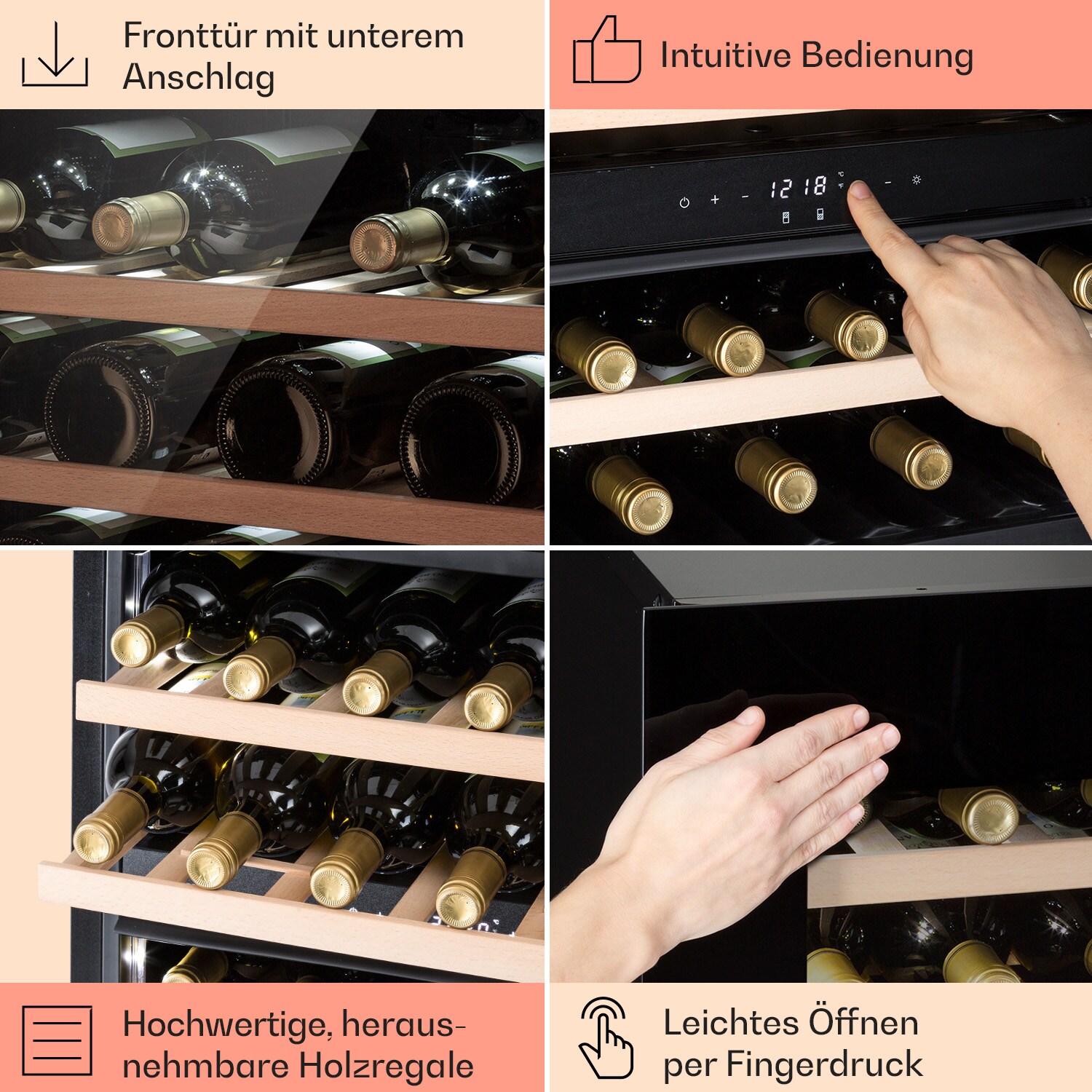 Rhône 25 Duo Weinkühlschrank Kompression 2 Zonen 75 Ltr / 25 Flaschen