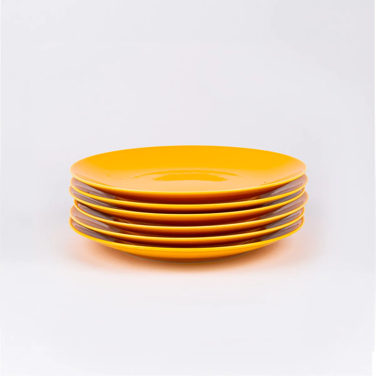 Assiette à dessert ronde jaune OGRE La Fabrique