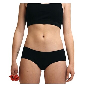 Shorty menstruel - Nina - Flux moyens  - Bleu
