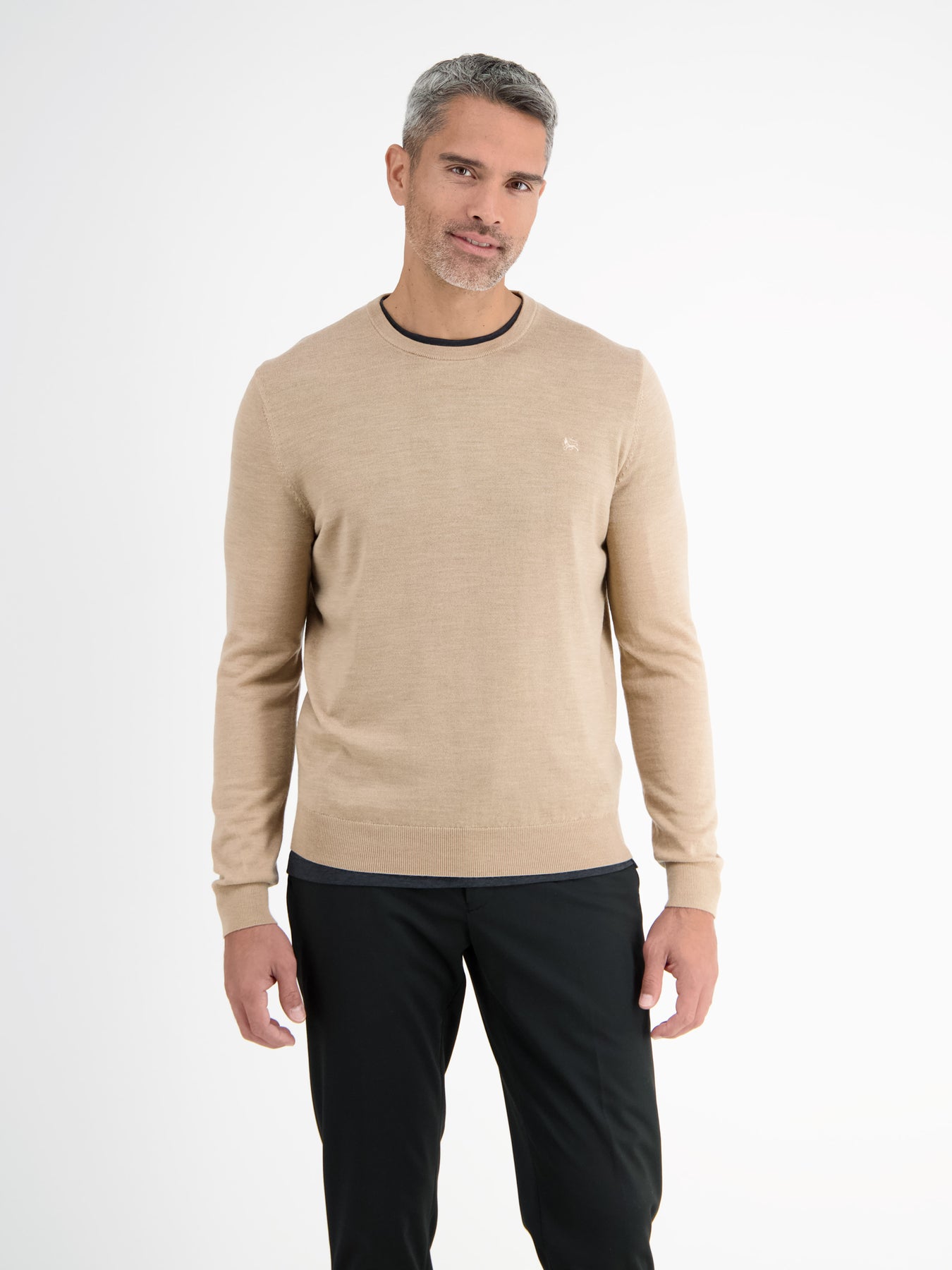 Bayer 04 Leverkusen Rundhals-Feinstrickpullover aus Schurwolle (Merino)
