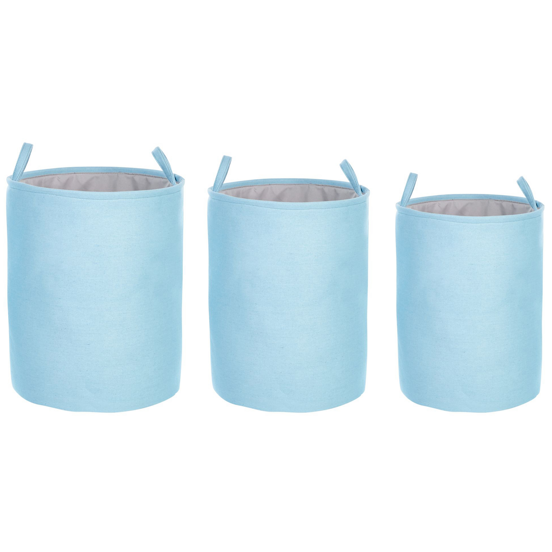 Beliani - ARCHA - Manden set van 3 - Lichtblauw - Polyester