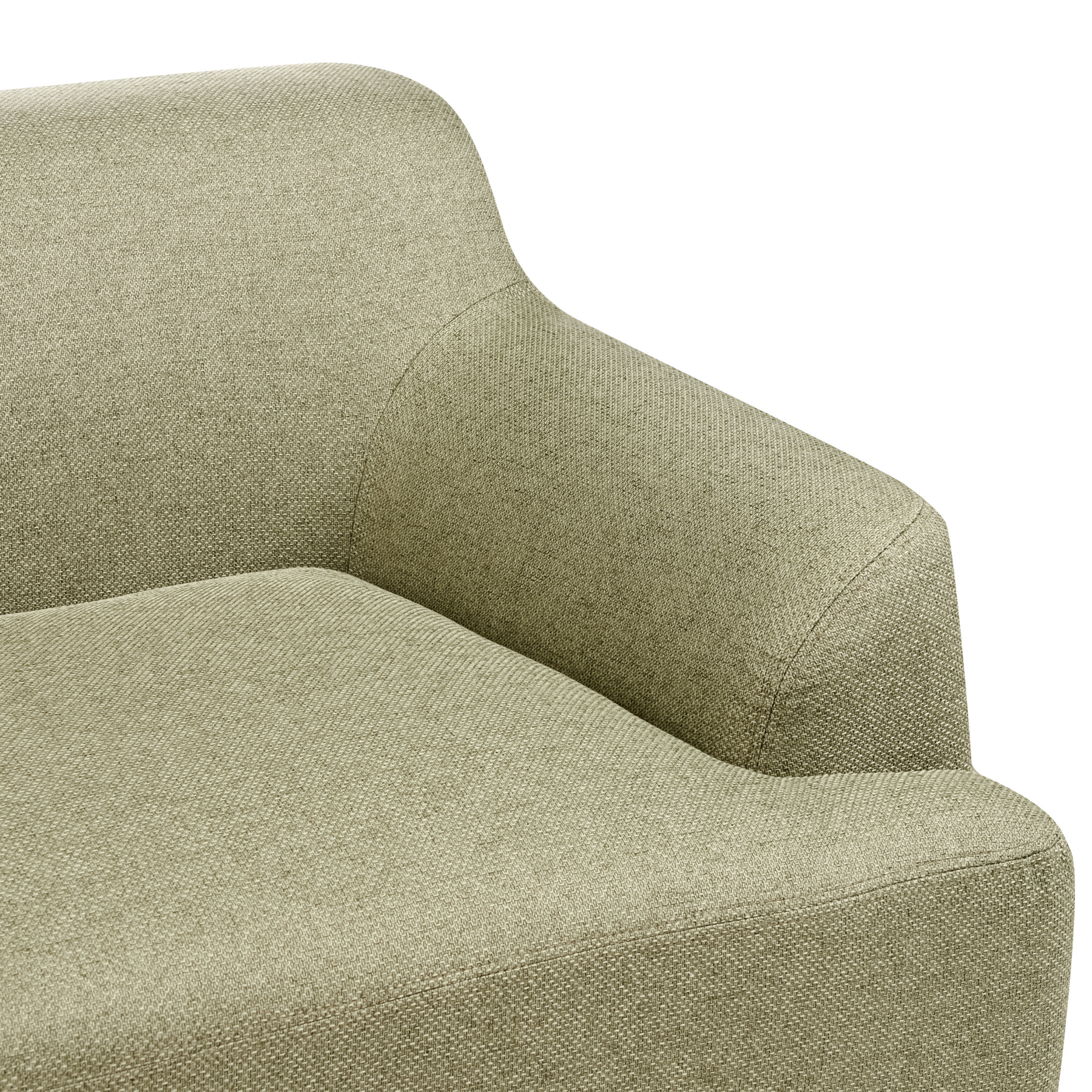 Beliani - SOSJO - Driezitsbank - Olijfgroen - Polyester