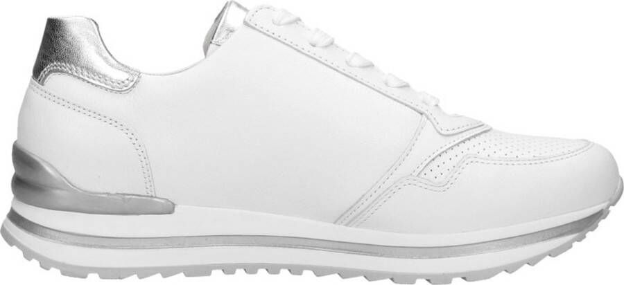 Gabor Witte Zilveren Leren Sport Basket Multicolor Dames
