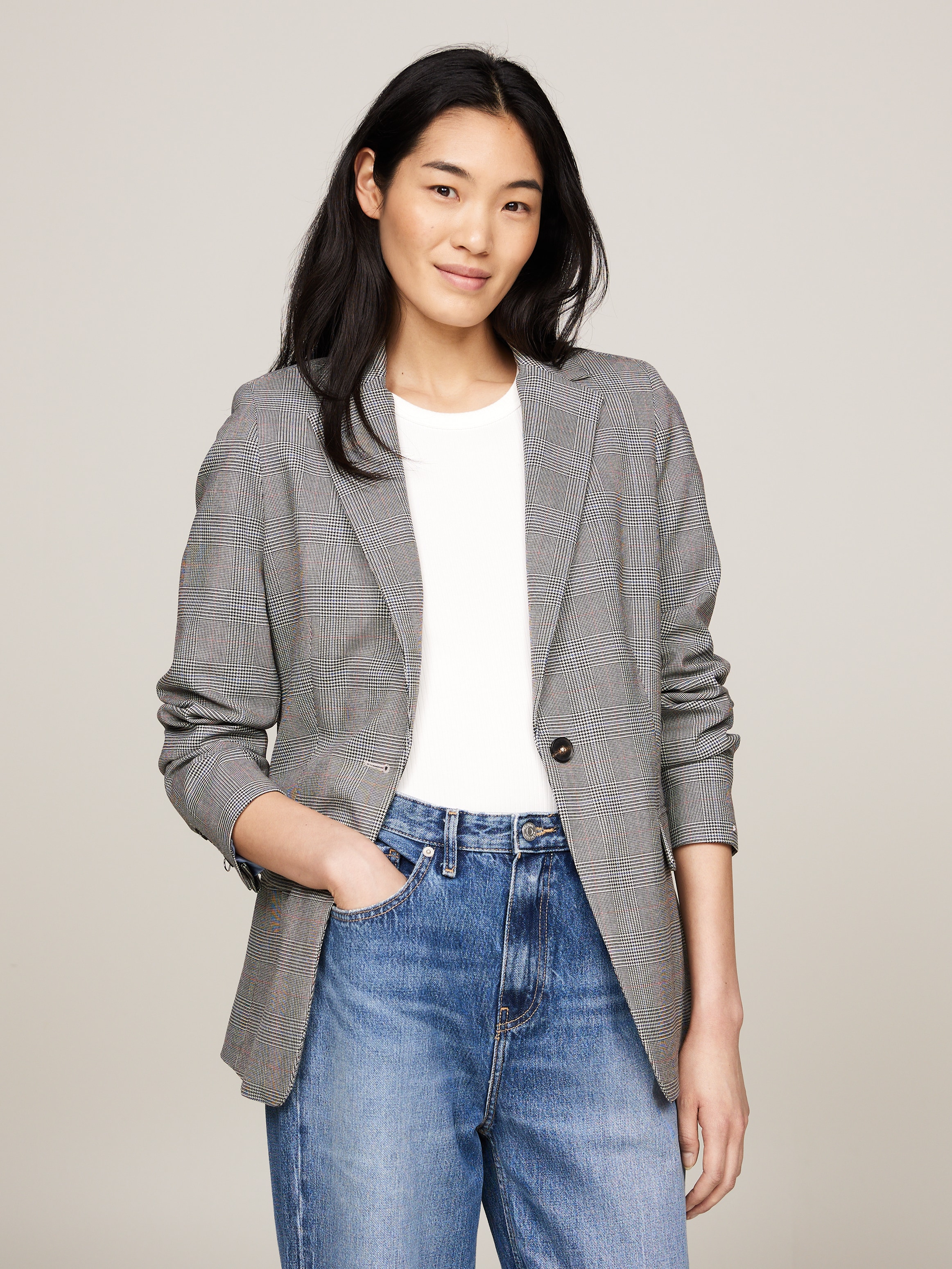 Tommy Hilfiger Kurzblazer »POW CHECK REGULAR BLAZER«, im Karodessin