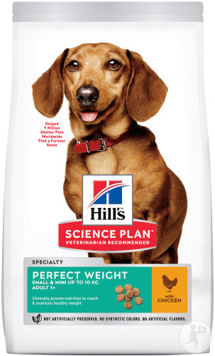 Hill's Pet Nutrition Science Plan Perfect Weight Canine Adult Small & Mini Chicken 1,5kg