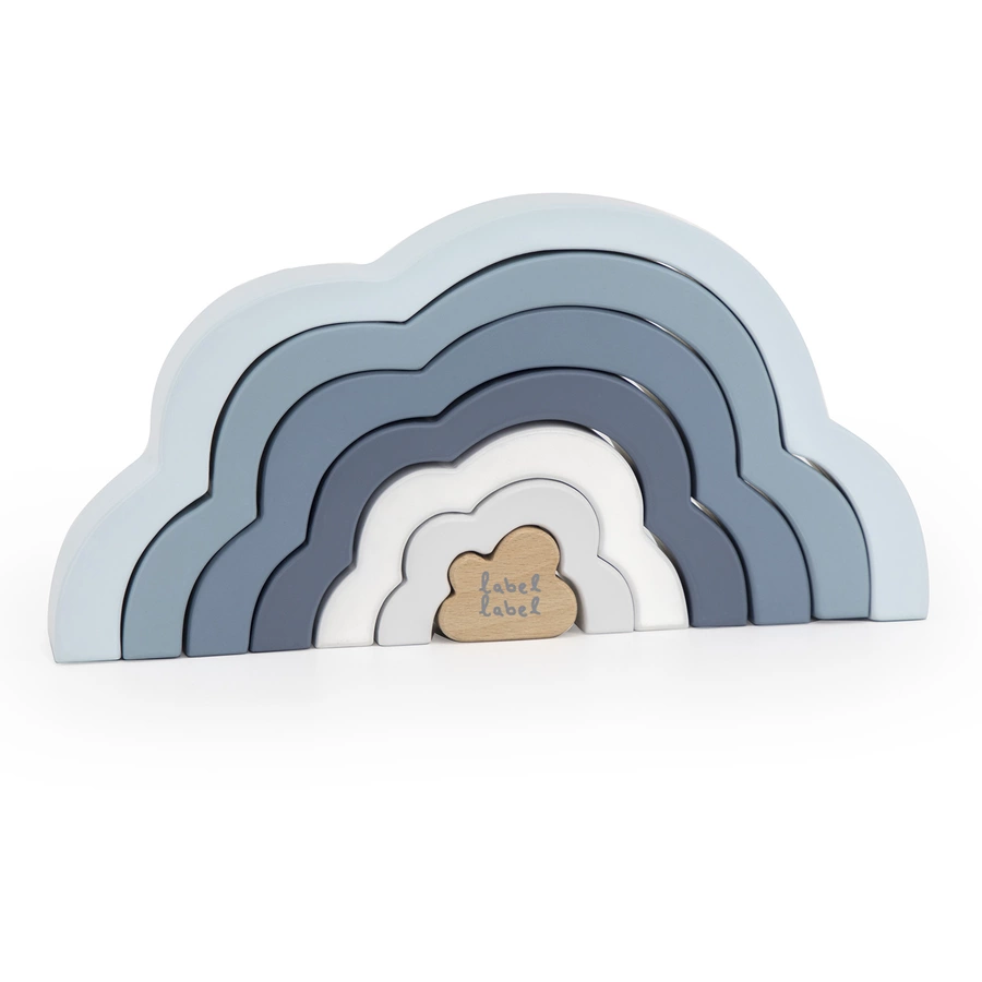 Label-Label - Rainbow Puzzle Cloud - Blau