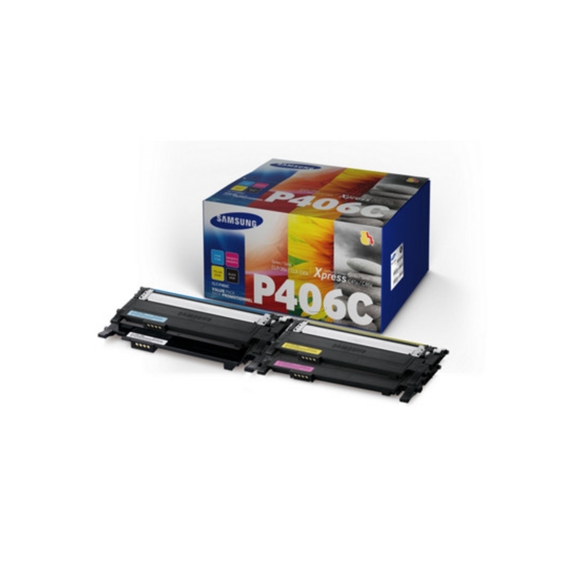 HP CLT-P406C Toner Multipack, cyan, gelb, magenta, schwarz