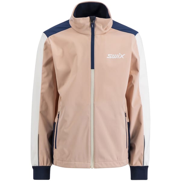 Veste ski de fond SWIX CROSS JACKET JR PEACH WHIP