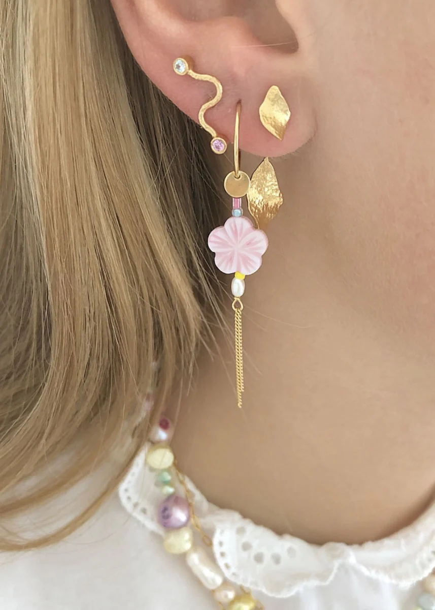 STINE A Jewelry  Petit Ile Lamour ørering - Forgyldt