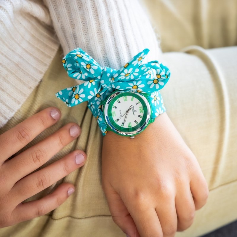 Montre Femme CHTIME bracelet Tissu Vert