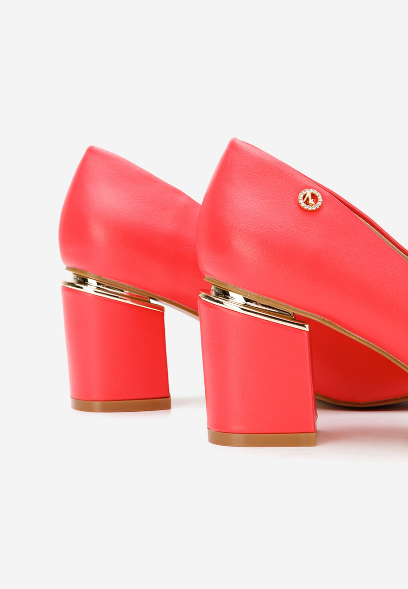 Chaussures élégantes à talon épais fuchsia Nelia V4