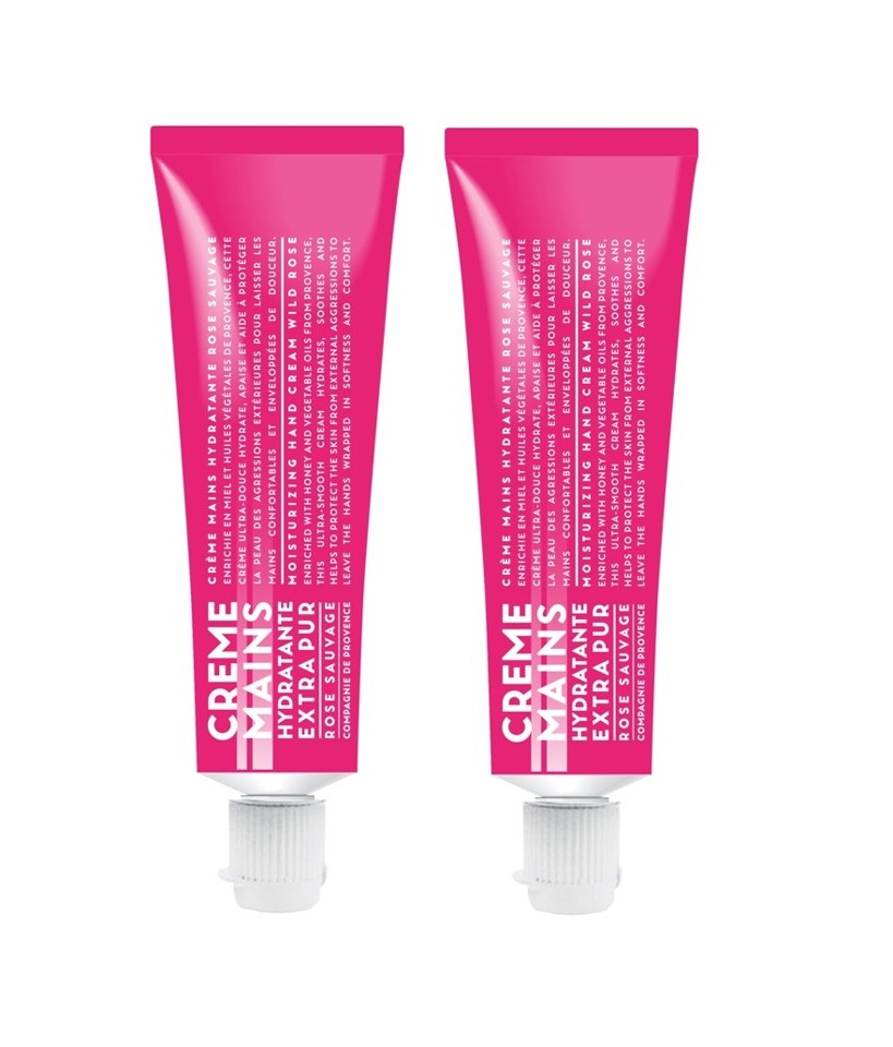 COMPAGNIE DE PROVENCE - 2 x Hand Cream Wild Rose 30 ml - Håndcreme
