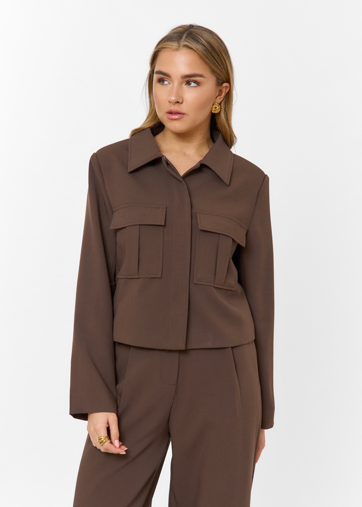 Tess jacket choco bruin