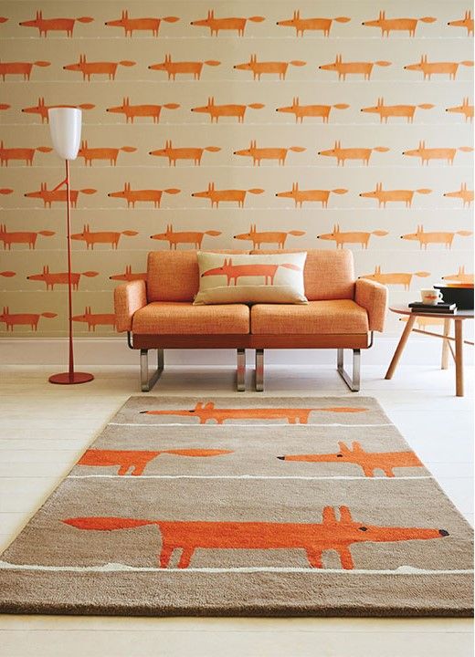 Vloerkleed 25303 mr Fox  | Scion Rug Collection