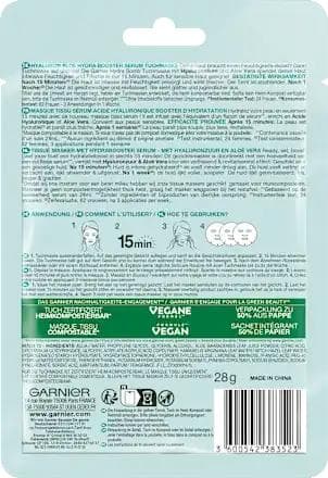 GARNIER Skin Active Hydra Bomb Tuchmaske Aloe Vera