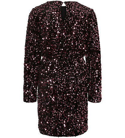 Vero Moda Girl Kjole - VmBella - Blåck/Rosegold Sequins