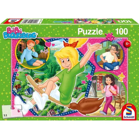 Schmidt Spiele Puzzle - Puzzle Bibi Blocksberg Hex-Hex, 100 Teile