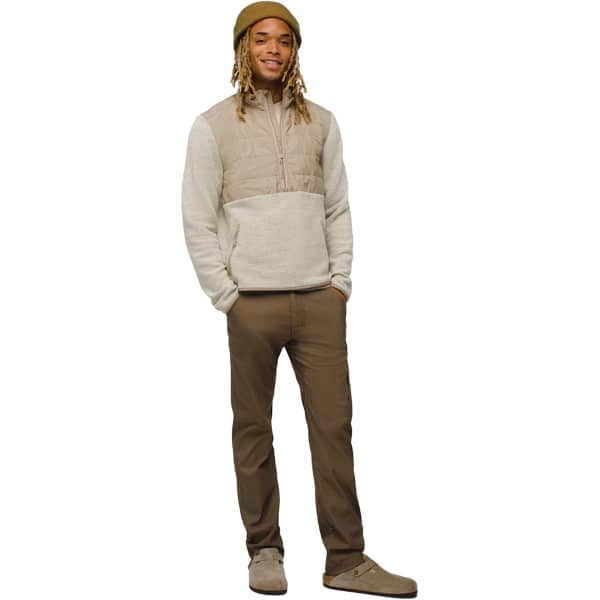 Sweat polaire PRANA INCREDIWOOL 1/2 ZIP M CHALK