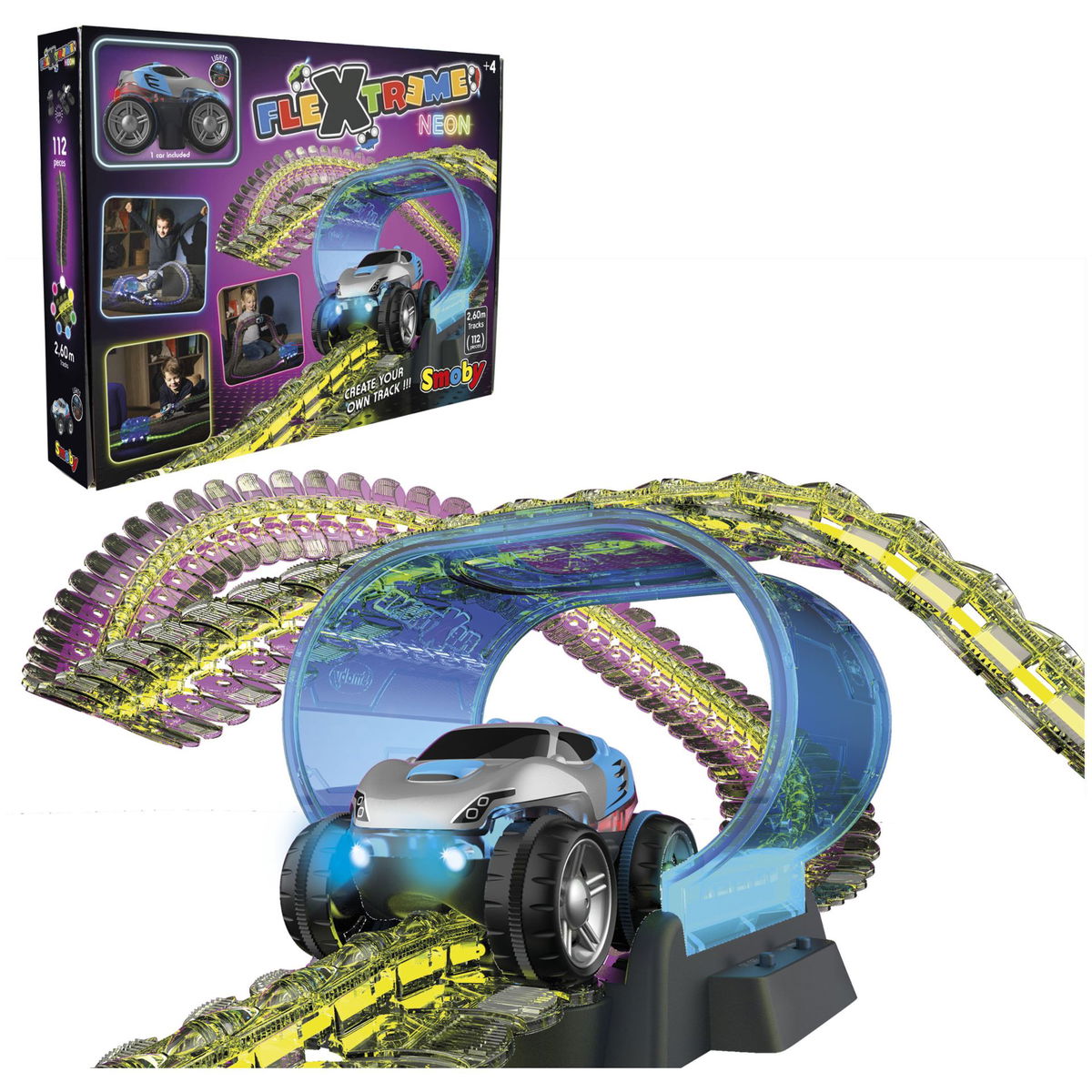 SmobySmoby   Flextreme Rennbahn Set Neon