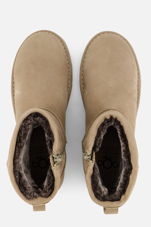 Aqa Gevoerde boots taupe Nubuck