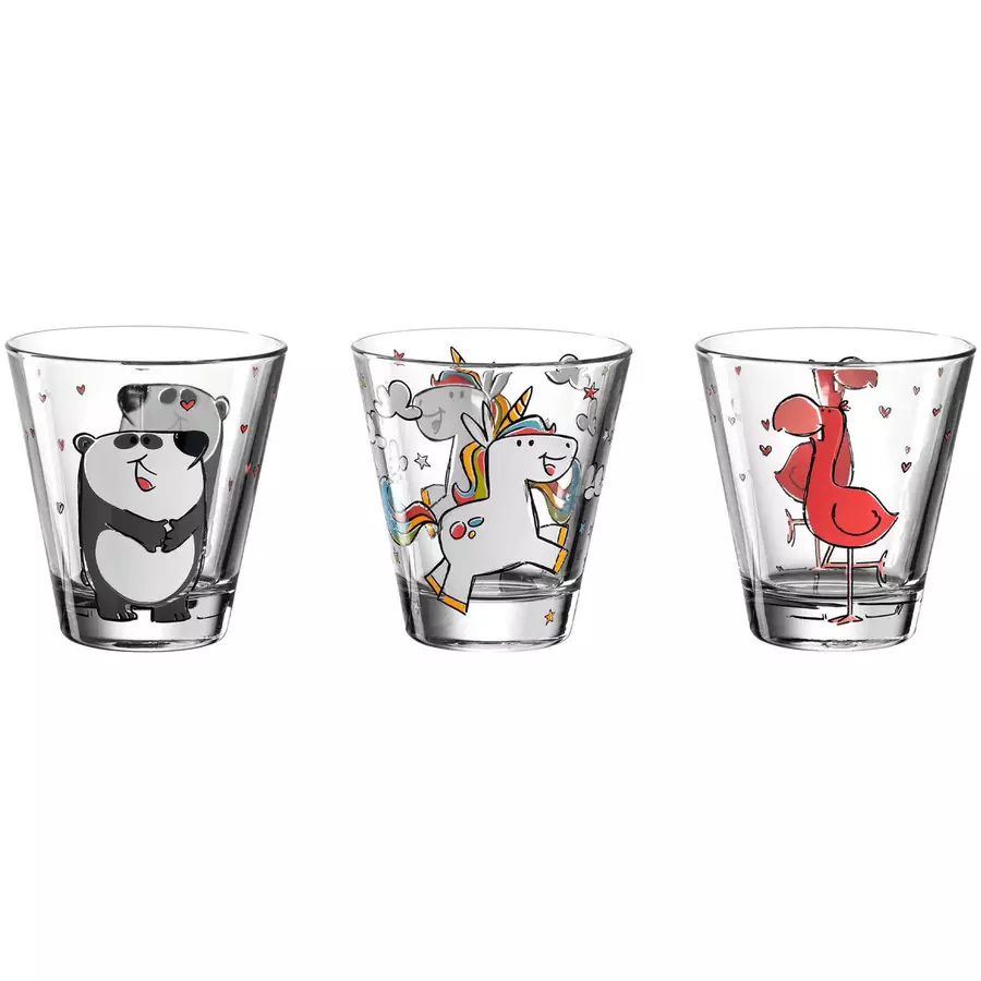 Leonardo Kinderbecher Bambini 215 ml 3er Set bunt
