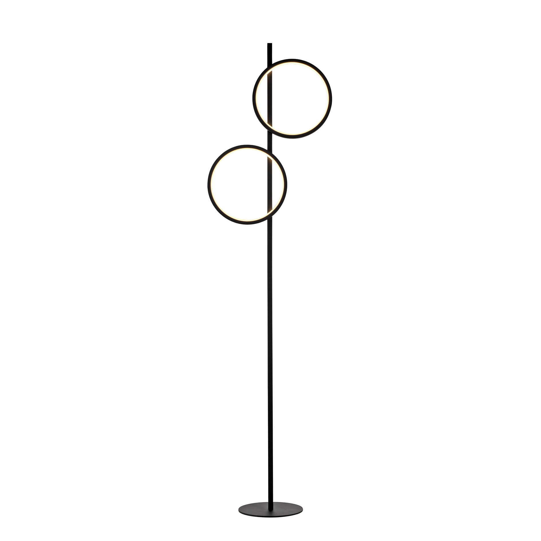LED-Stehleuchte - schwarz - 151 cm