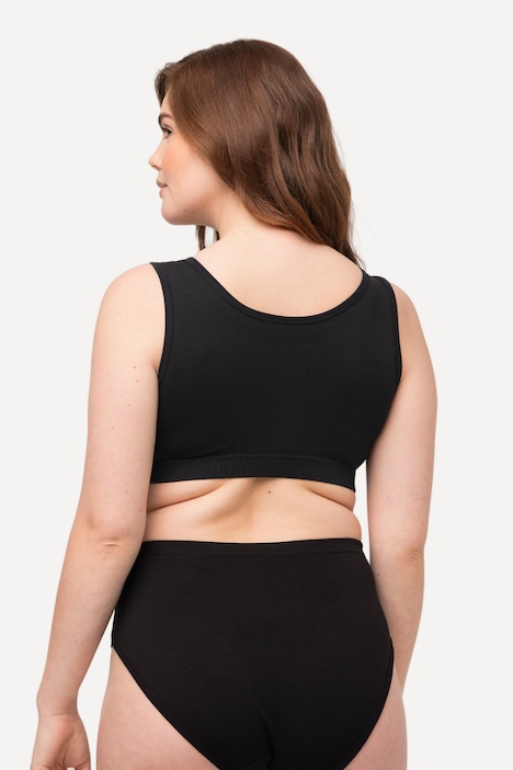 Bustier, breite Träger, Biobaumwolle