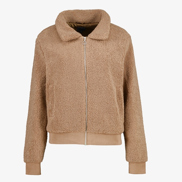 TwoDay dames teddy bomber jas bruin