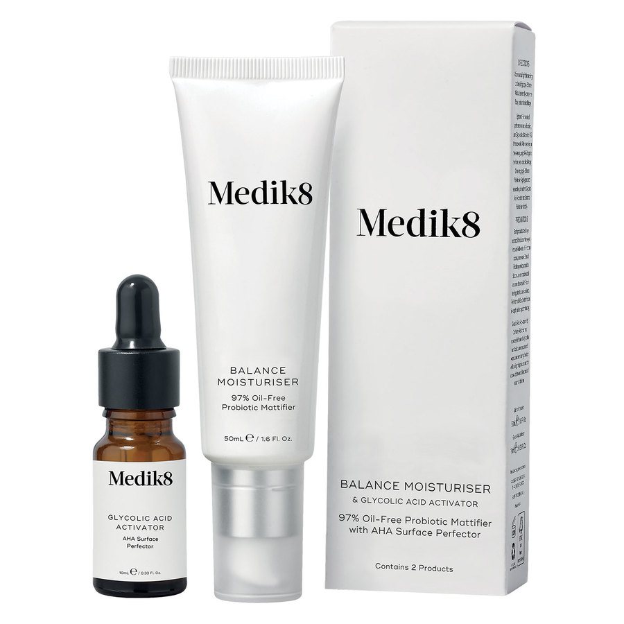 Medik8 Balance Moisturiser with Glycolic Acid Activator 50 + 5ml