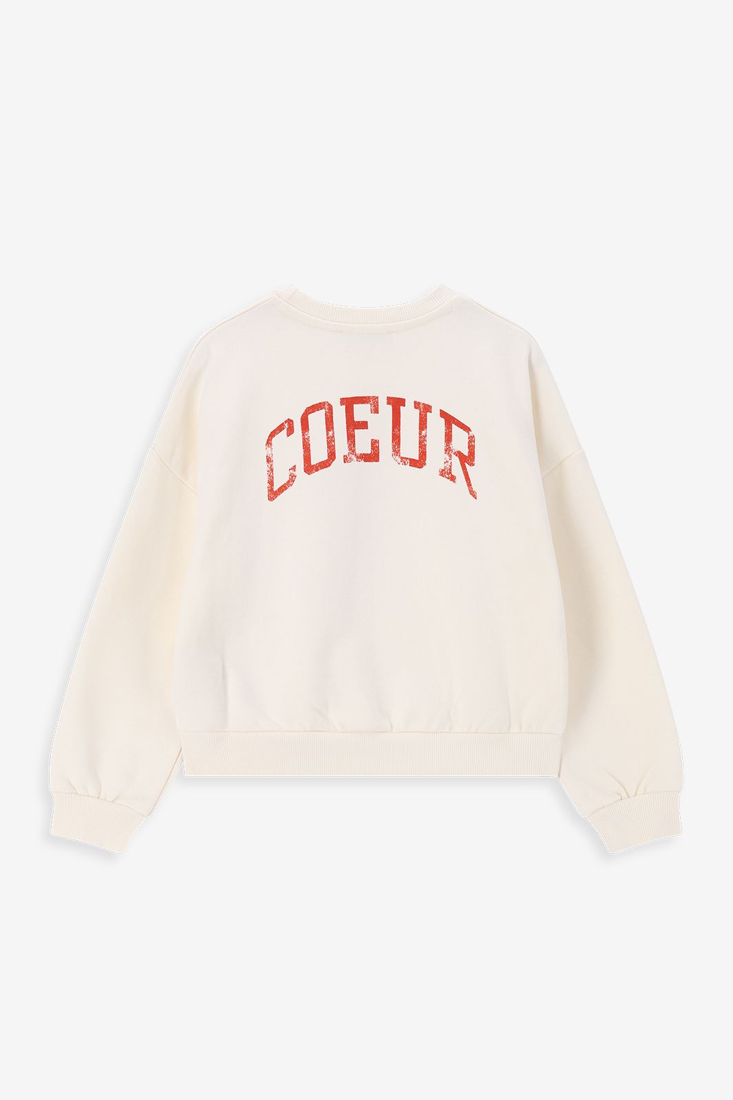 Witte oversized sweater met artwork