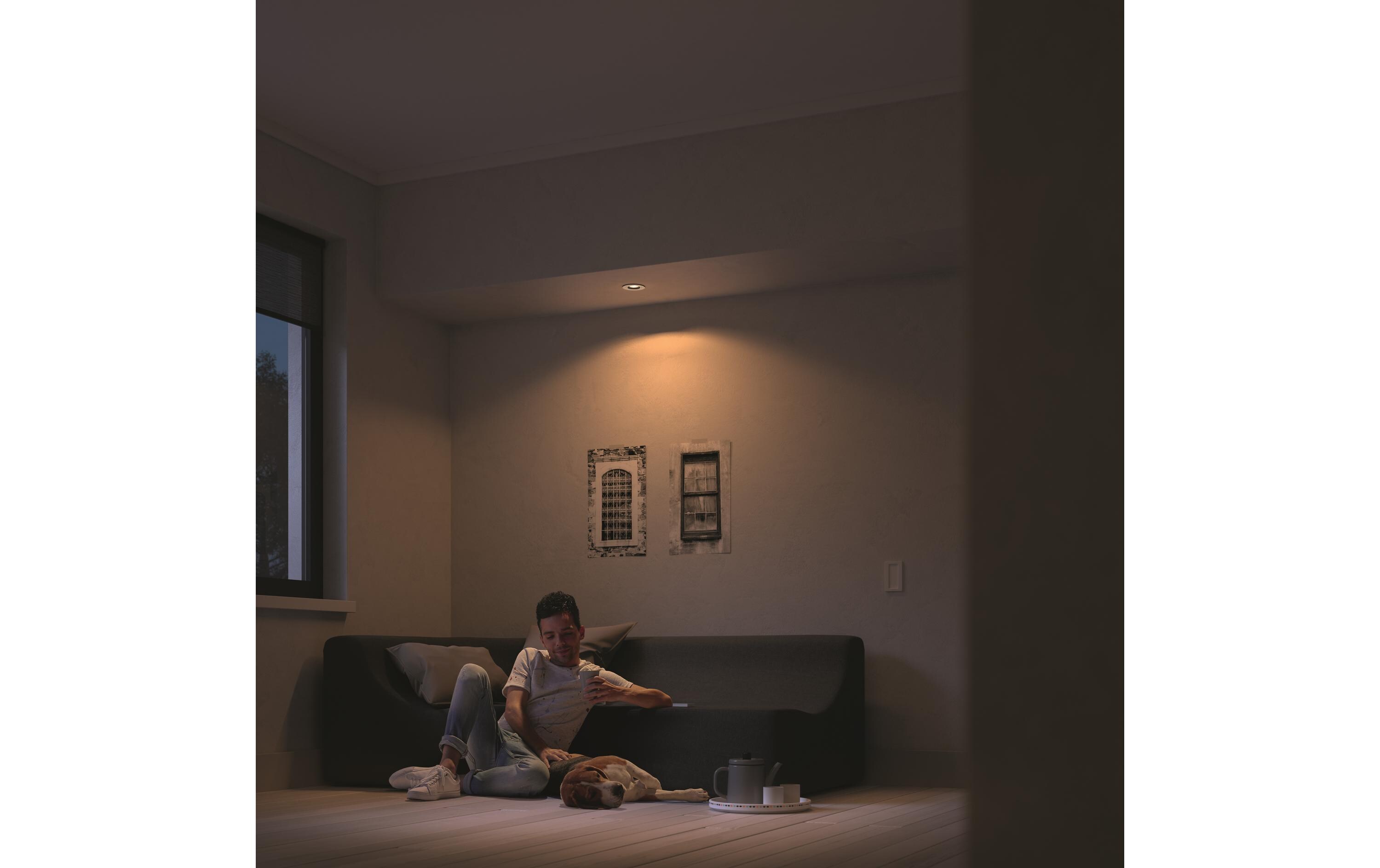 White Ambiance Milliskin Einbauspot Rund WeissPräzise Lichtlenkung in reinem Weiss