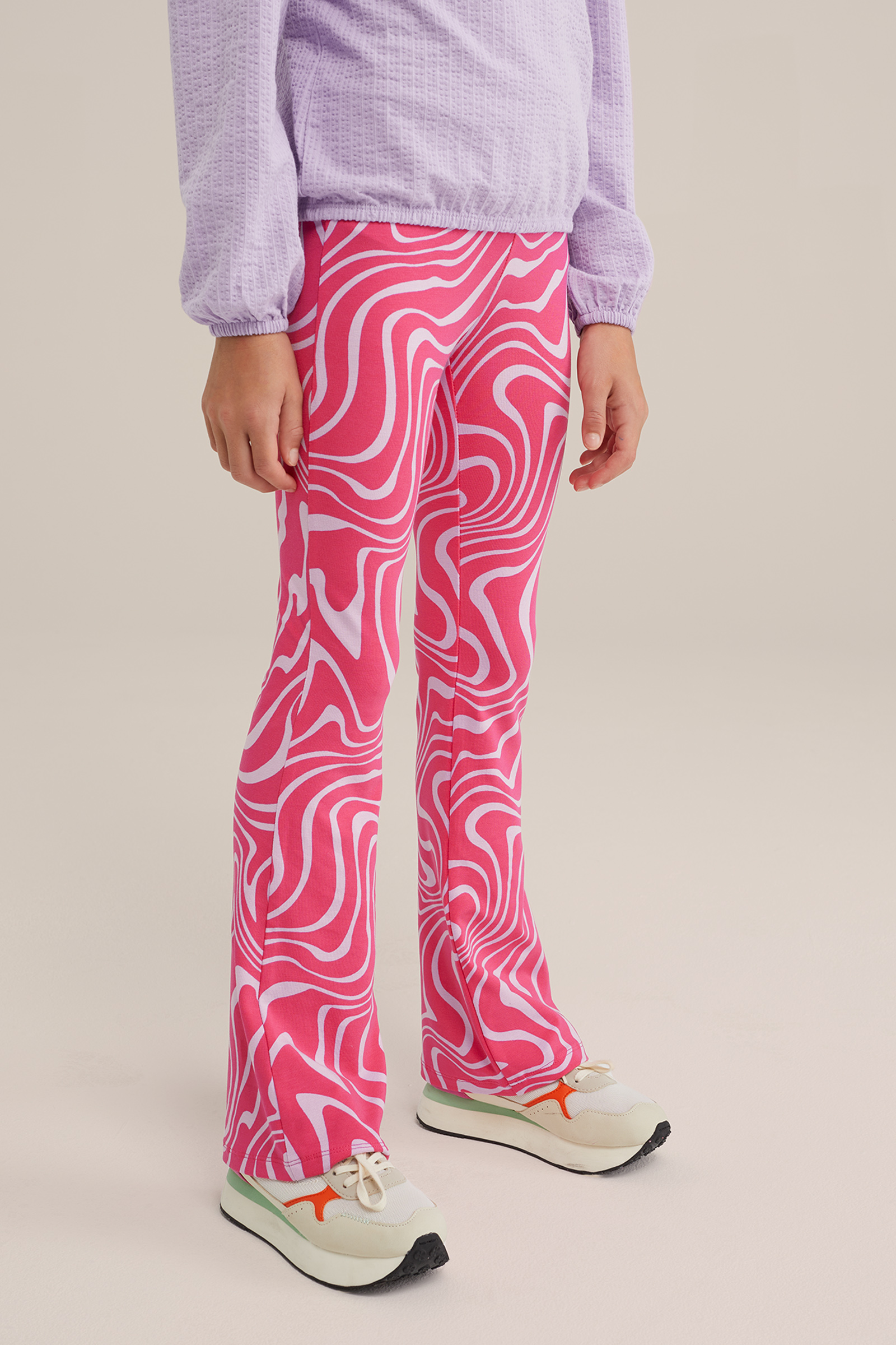Meisjes Limited edition flared legging – Tina Festival WE Fashion Felroze