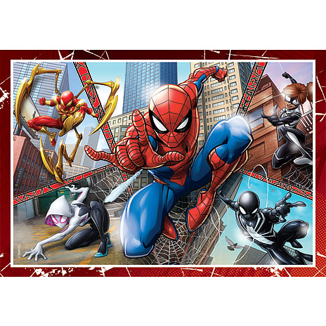 Spiderman puslespil 4i1 - 12, 16, 20 og 24 brikker