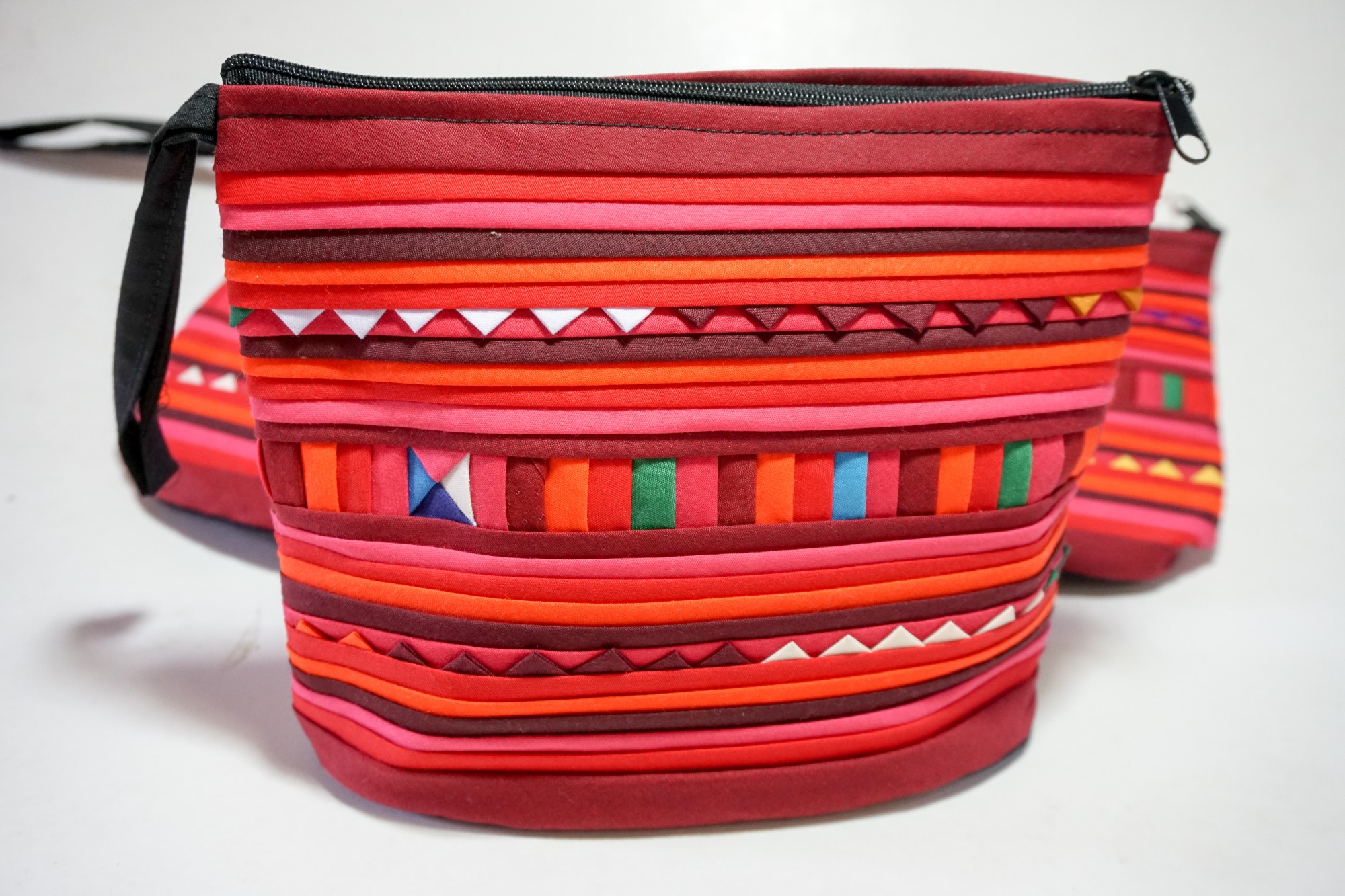 Kosmetik-Beutel burgund, multicolor, H 18 cm, B 17 cm, L 7 cm günstig bestellen